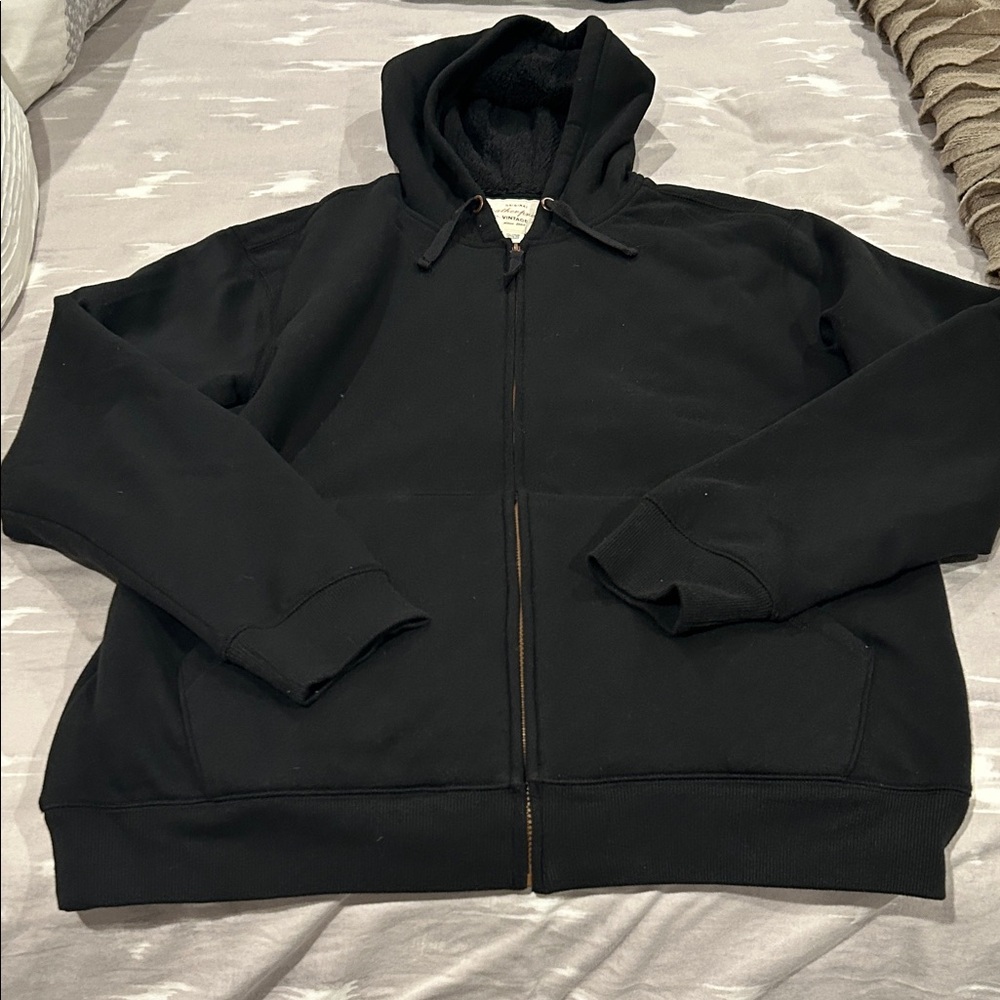 Weatherproof Vintage Men's Black Zip-Up Sweater
